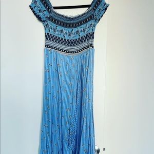 smocked top romper dress